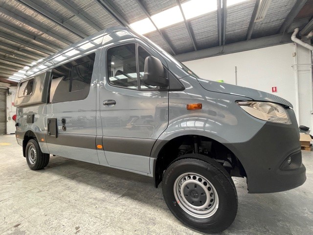 Fiat Ducato conversion with a Thule awning fitted by Focus RV