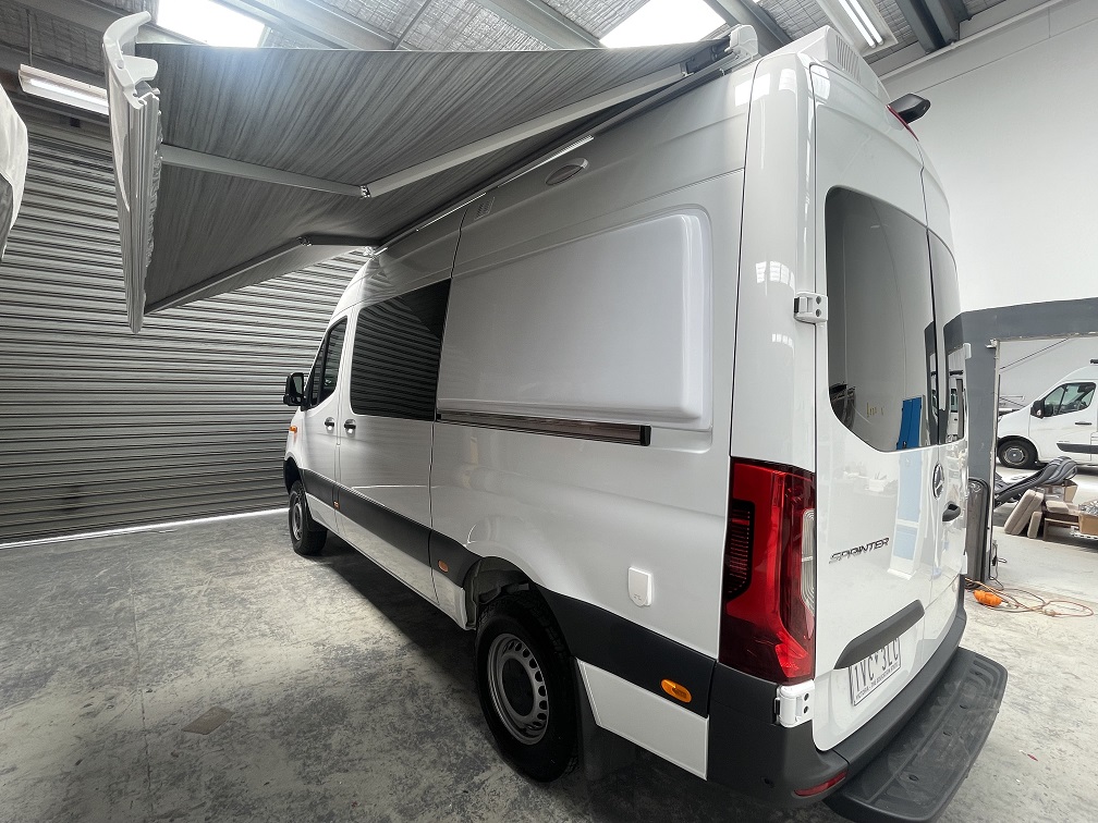 Caravan insurance repairs at Focus RV Campbellfield workshop