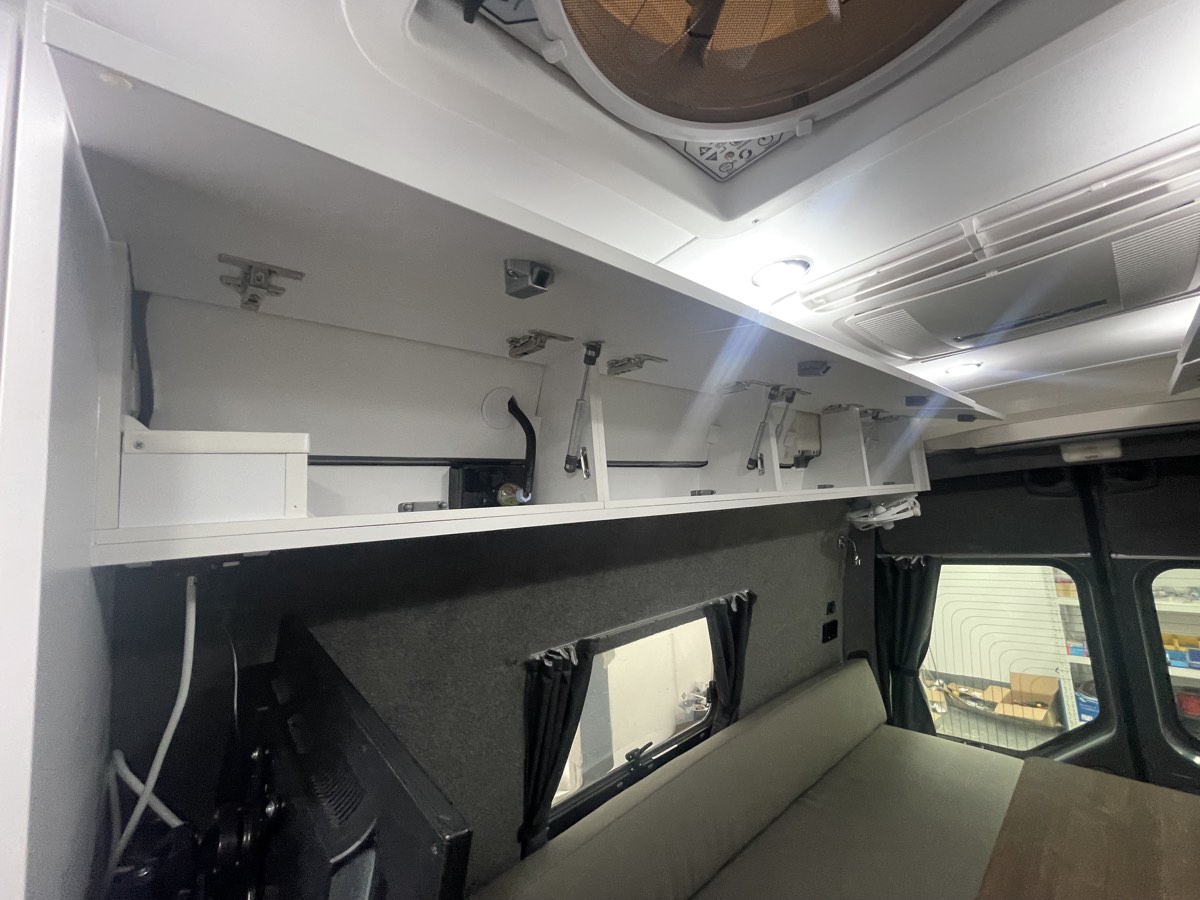 Caravan refurbishment work at Focus RV Campbellfield workshop