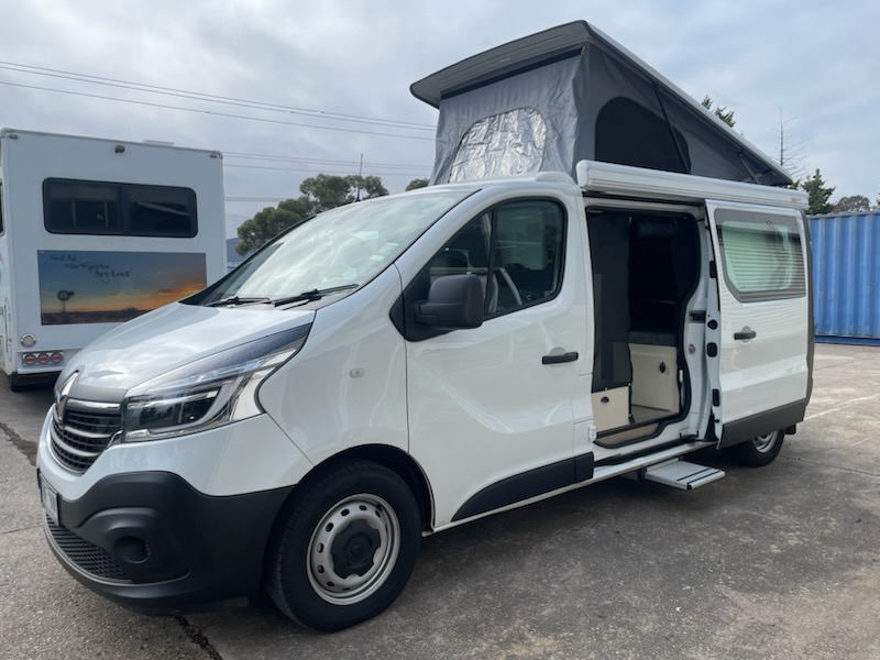 Caravan storage at Focus RV Campbellfield workshop
